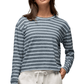 Prana Women's Apparel > Tops Prana Cozy Up Ls Crew Glacier Skies Stripe