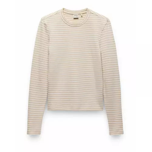Prana Women's Apparel > Tops Prana Lotus Long Sleeve Tee Stone Stripe