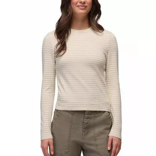 Prana Women's Apparel > Tops Prana Lotus Long Sleeve Tee Stone Stripe
