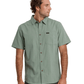 Quiksilver 502 Men's Quiksilver Dobby Stripe Classic SS Lily Pad