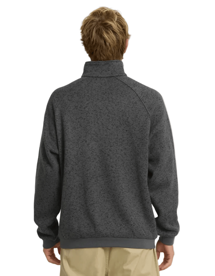 Quiksilver Men’s Apparel > Fleece & Midlayers Quiksilver Men's Keller Half Zip Mock Black Heather