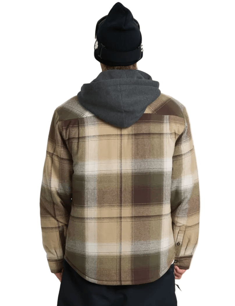 Quiksilver Men’s Apparel > Sweatshirts & Hoodies Quiksilver Men's Mantra Hooded Flannel Kelp