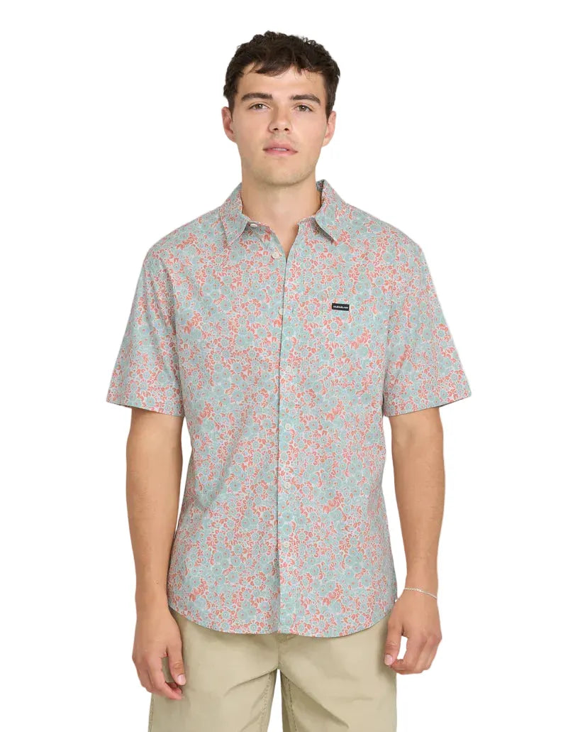 Quiksilver Men's Apparel > Wovens and Flannels Quiksilver Men's Ditsy Daze Classic SS Blue Haze