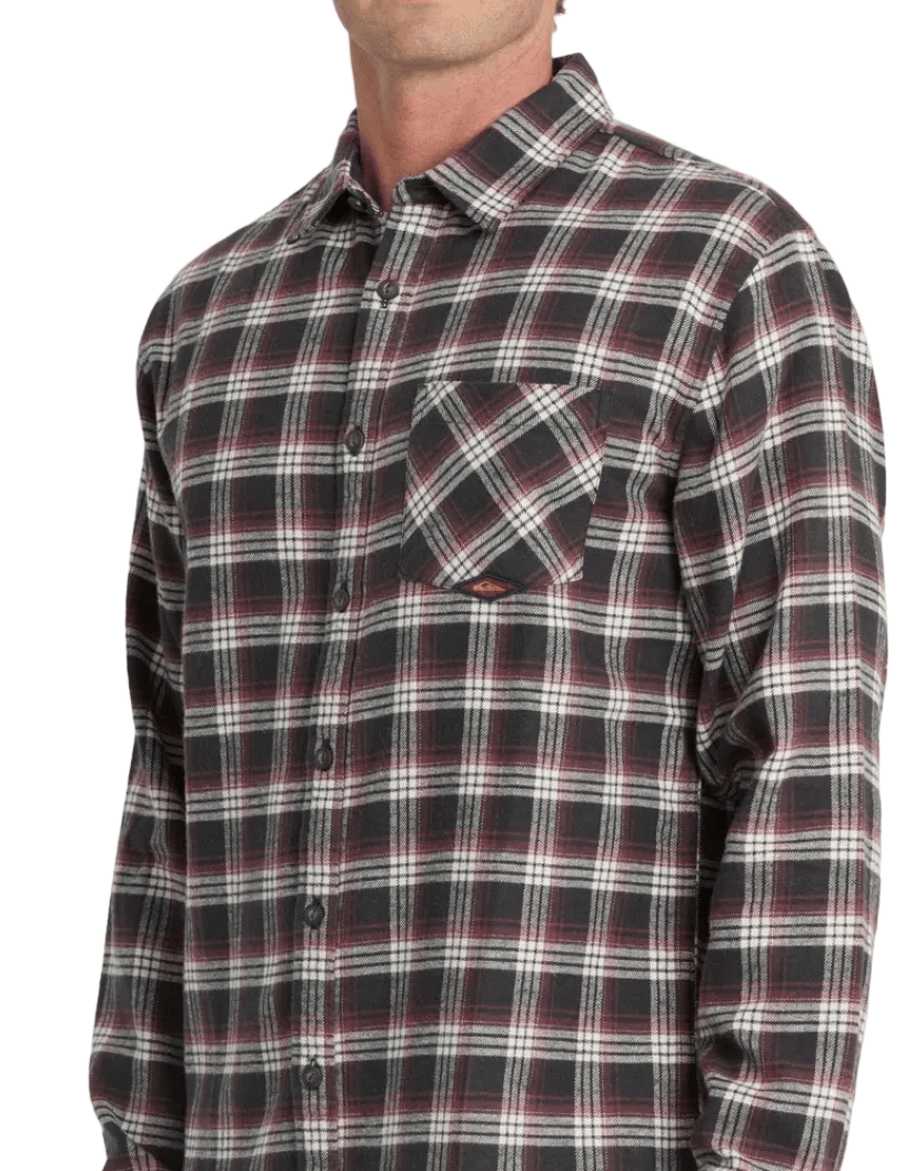 Quiksilver Men’s Apparel > Wovens & Flannels Quiksilver Men's Saltwater Flannel Phantom