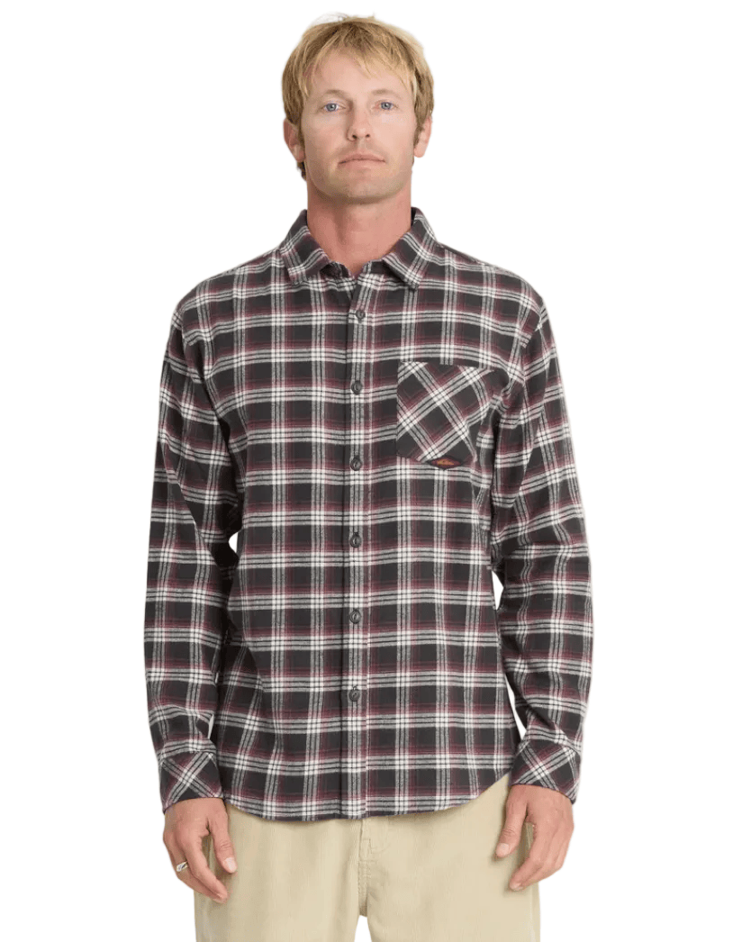Quiksilver Men’s Apparel > Wovens & Flannels Quiksilver Men's Saltwater Flannel Phantom