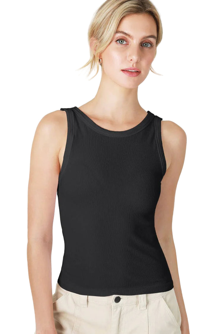 Nikibiki Women's Reversible Ribbed Tank Top
