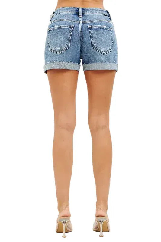 Risen 185 Risen Jeans Women's Mid Rise Cuffed Short