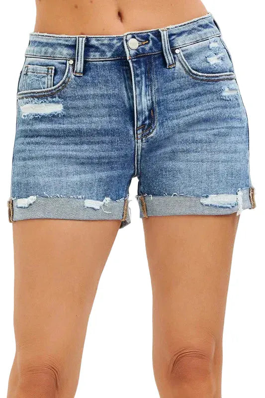 Risen 185 Risen Jeans Women's Mid Rise Cuffed Short