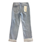 Risen 188 Risen Jeans Tummy Control Mid Rise Crop Cuffed Jeans