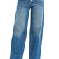 Risen Women’s Apparel > Denim Risen Jeans High Rise Wide Baggy Jeans with Tie Detail