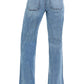 Risen Women’s Apparel > Denim Risen Jeans Tummy Control High Rise Wide Flare Jean Medium