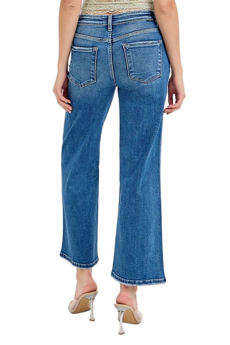 Risen Women’s Apparel > Denim Risen Jeans Tummy Control High Rise Wide Flare Jean