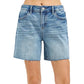 Risen Women’s Apparel > Shorts Risen Jeans Women's Mid Length Rhinestone Short