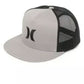 Hurley Icon Solid Flat Trucker Hat Wolf Grey