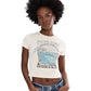 Salty Crew 181 Salty Crew Women's Keyhole Baby Tee Off White