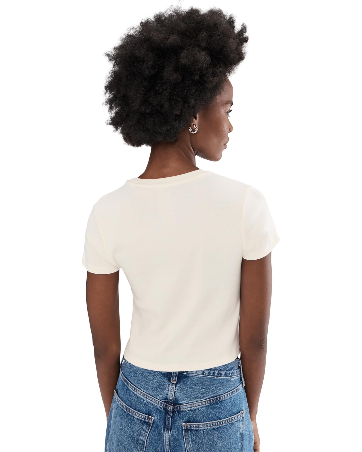 Salty Crew 181 Salty Crew Women's Keyhole Baby Tee Off White
