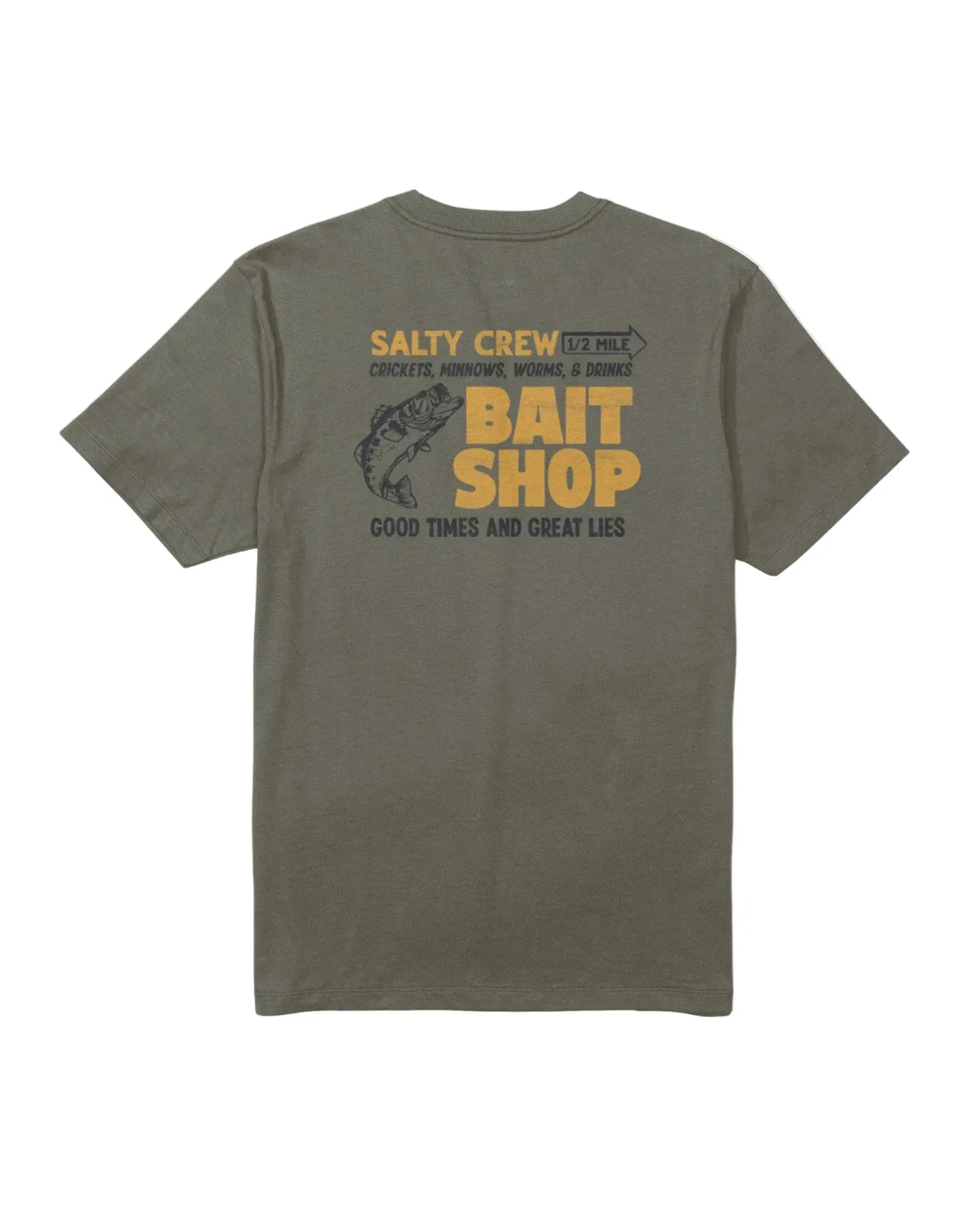 Salty Crew 505 Salty Crew Men's Bait Shop SS Tee Dusty Olive