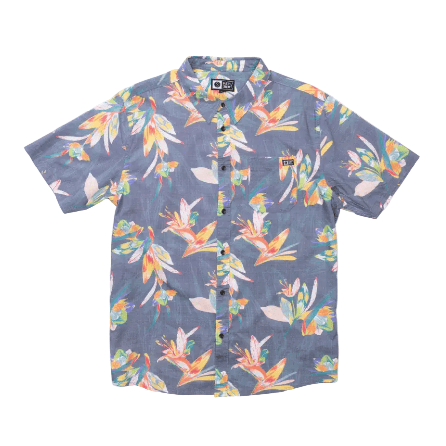 Salty Crew Men's Apparel > Tops Salty Crew Men's Crew SS Button Up Dark Shadow
