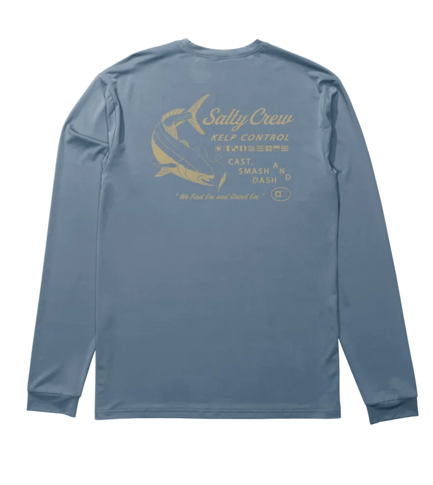 Salty Crew Men's Apparel > Tops Salty Crew Men's Kelp Control LS Sunshirt Captains Blue