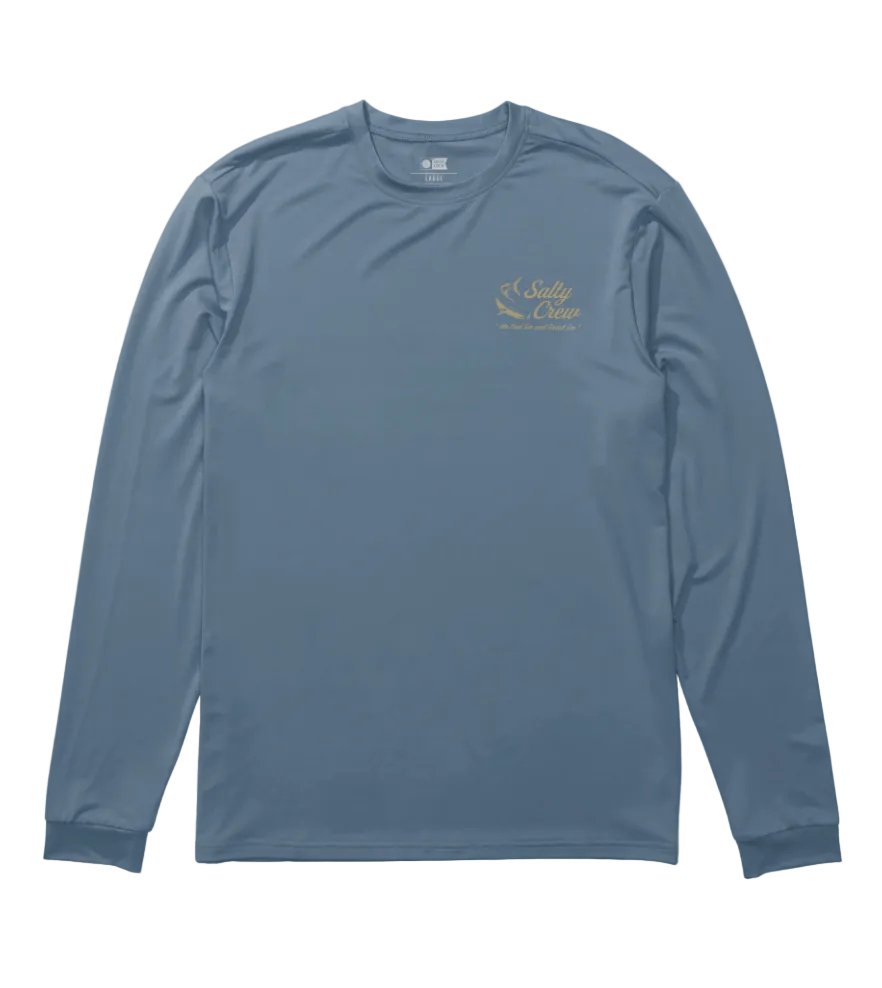 Salty Crew Men's Apparel > Tops Salty Crew Men's Kelp Control LS Sunshirt Captains Blue