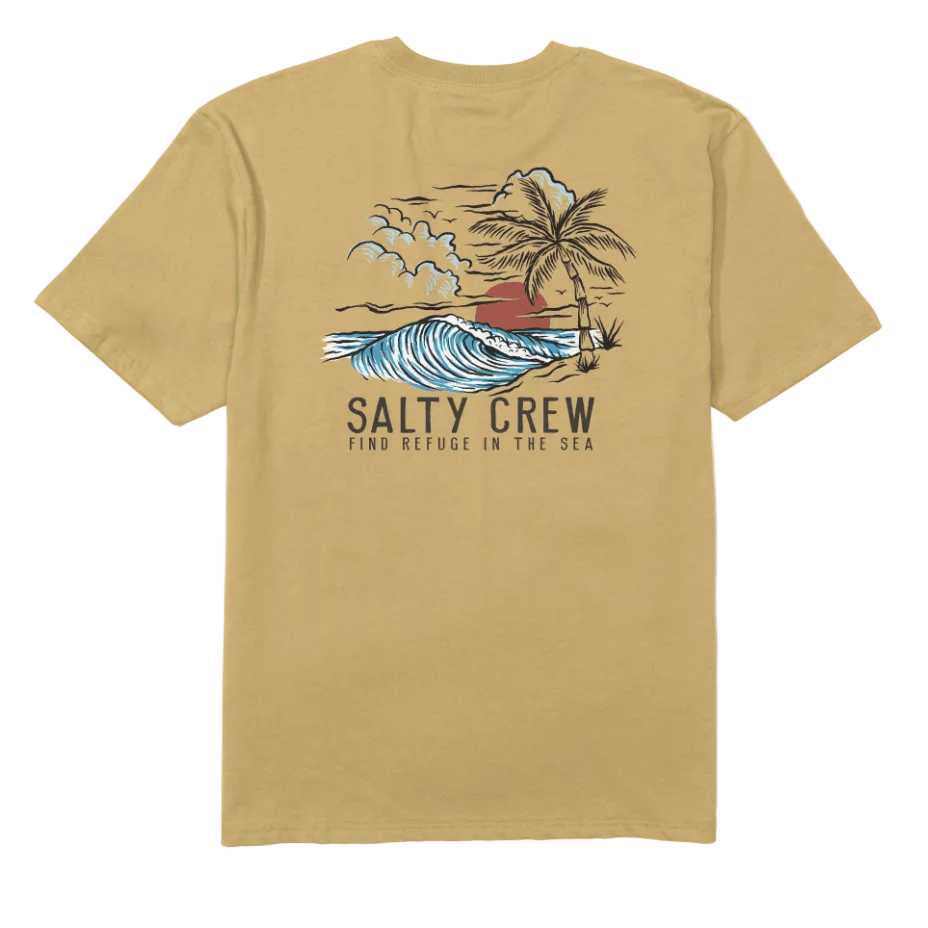 Salty Crew Men's Tees Salty Crew Men's Day Off Classic SS Tee Mineral Yellow