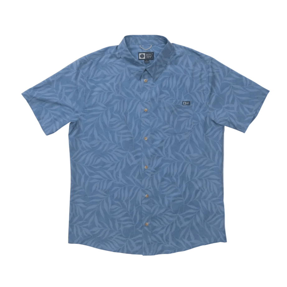 Salty Crew Men's Wovens Salty Crew Men's Drifter UV Button Up Captains Blue