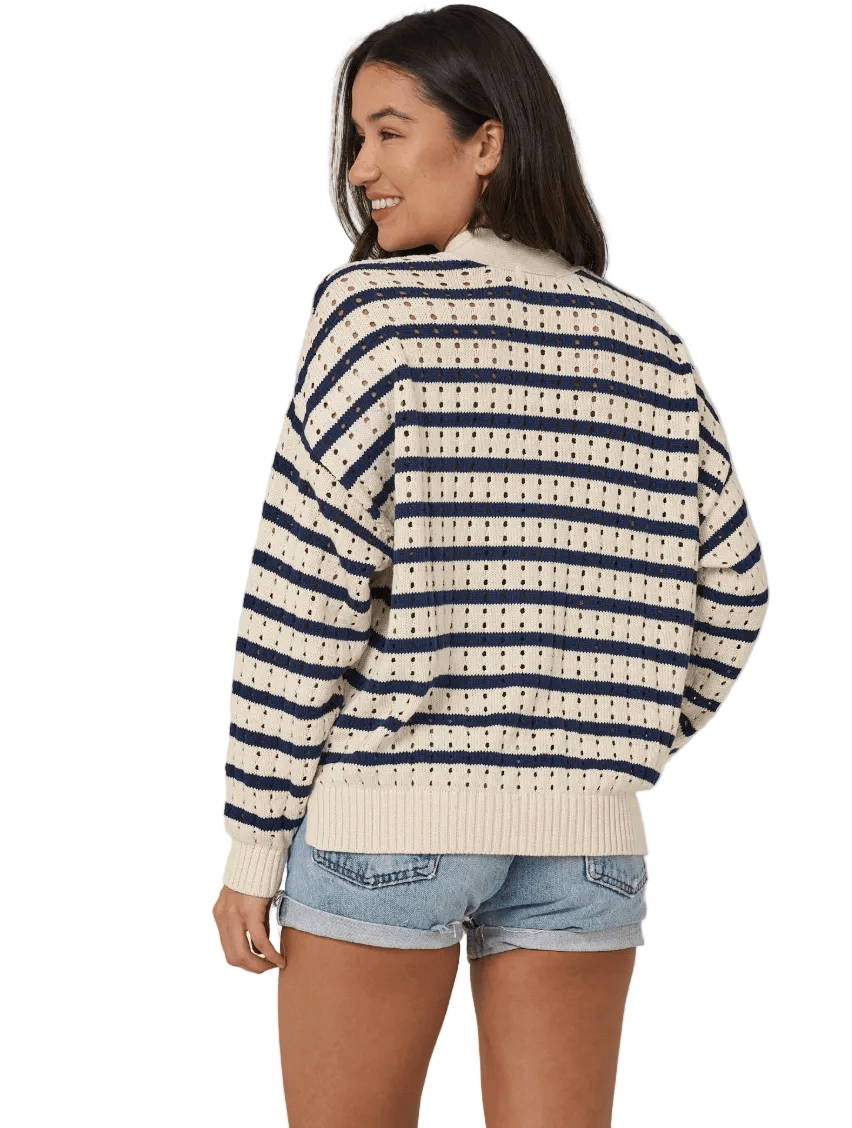Salty Crew Women's Apparel > Sweaters Salty Crew Women's Captains Cardigan Off White