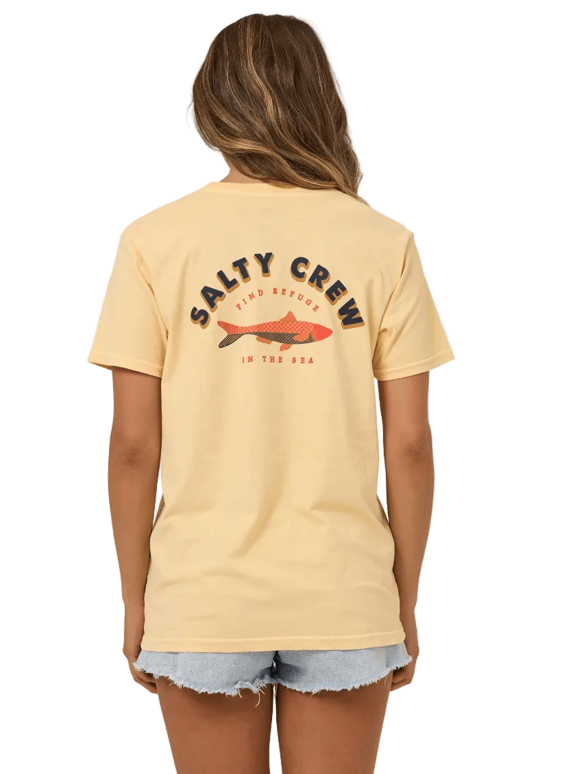 Salty Crew Women's Apparel > Tops Salty Crew Women's Salty Sardine BF Tee Custard