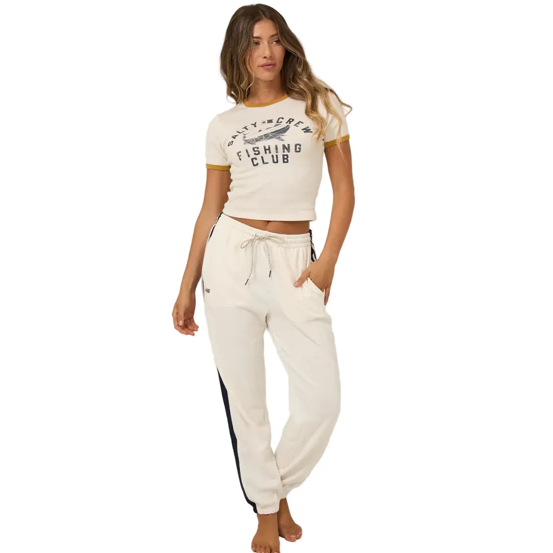 Salty Crew Women's Pants Salty Crew Women's Maritime Sweatpant Off White