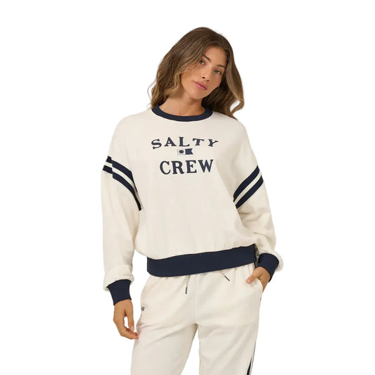 Salty Crew Women's Sweatshirts Salty Crew Women's Maritime Crew Off White