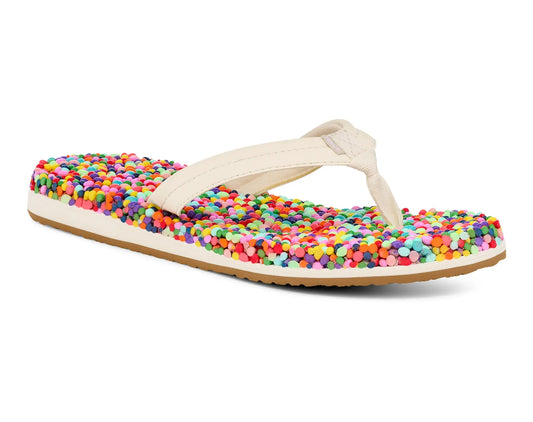 Sanuk 165 Sanuk Women's Bubblecush Sandal Rainbow Confetti