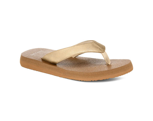 Sanuk 165 Sanuk Women's Yoga Mat II Metallic Sandal Champagne