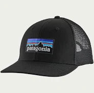 Patagonia P-6 Logo LoPro Trucker Hat Black