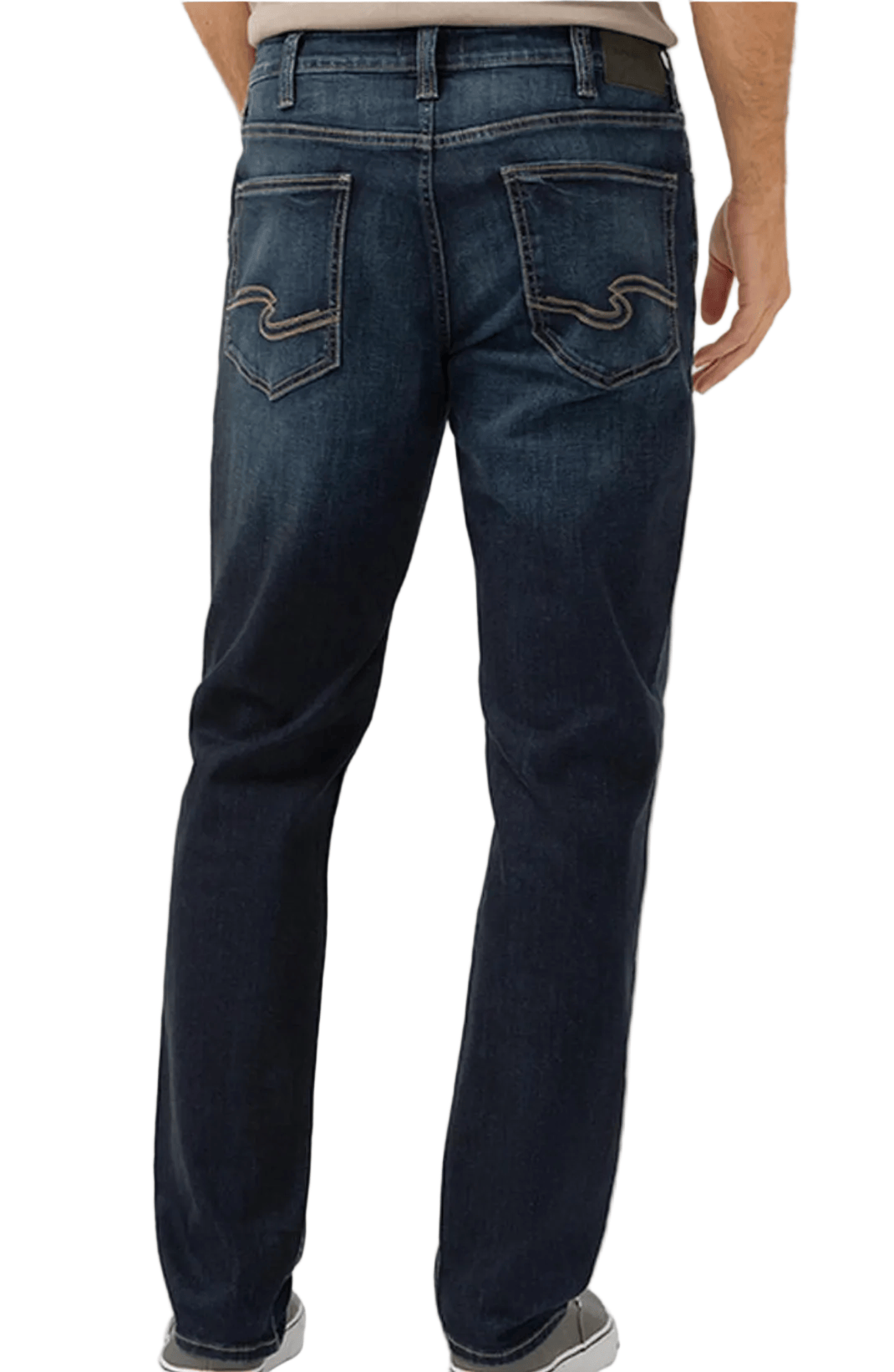 Silver 404 Silver Men’s Eddie Athletic Fit Tapered Leg Jeans M63915EFS358