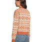 Smartwool 183 Smartwool Women's Edgewood Heritage Crew Sweater Terracotta