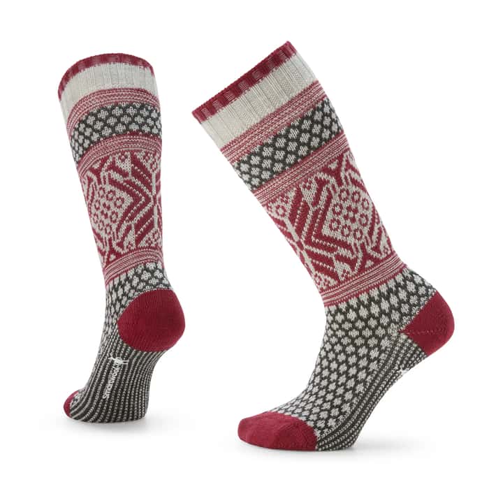 Smartwool 194 Smartwool Women's Everyday Cozy Popcorn Snowflake Crew Socks Ash