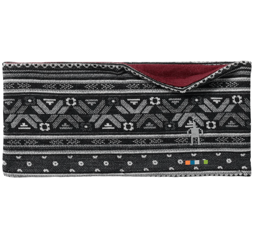 Smartwool Accessories > Other 1FM / Black Fair Isle Fun Smartwool Thermal Merino Reversible Headband Black Fair Isle Fun