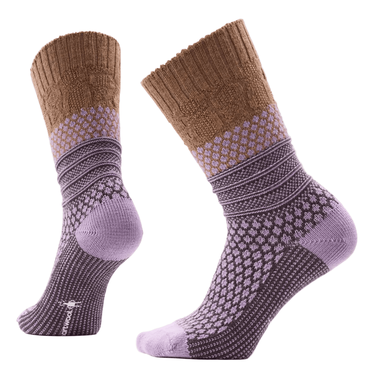 Smartwool Women's Socks M / PURPLE DAWN Smartwool Women's Everyday Cozy Popcorn Cable Crew Socks PURPLE DAWN