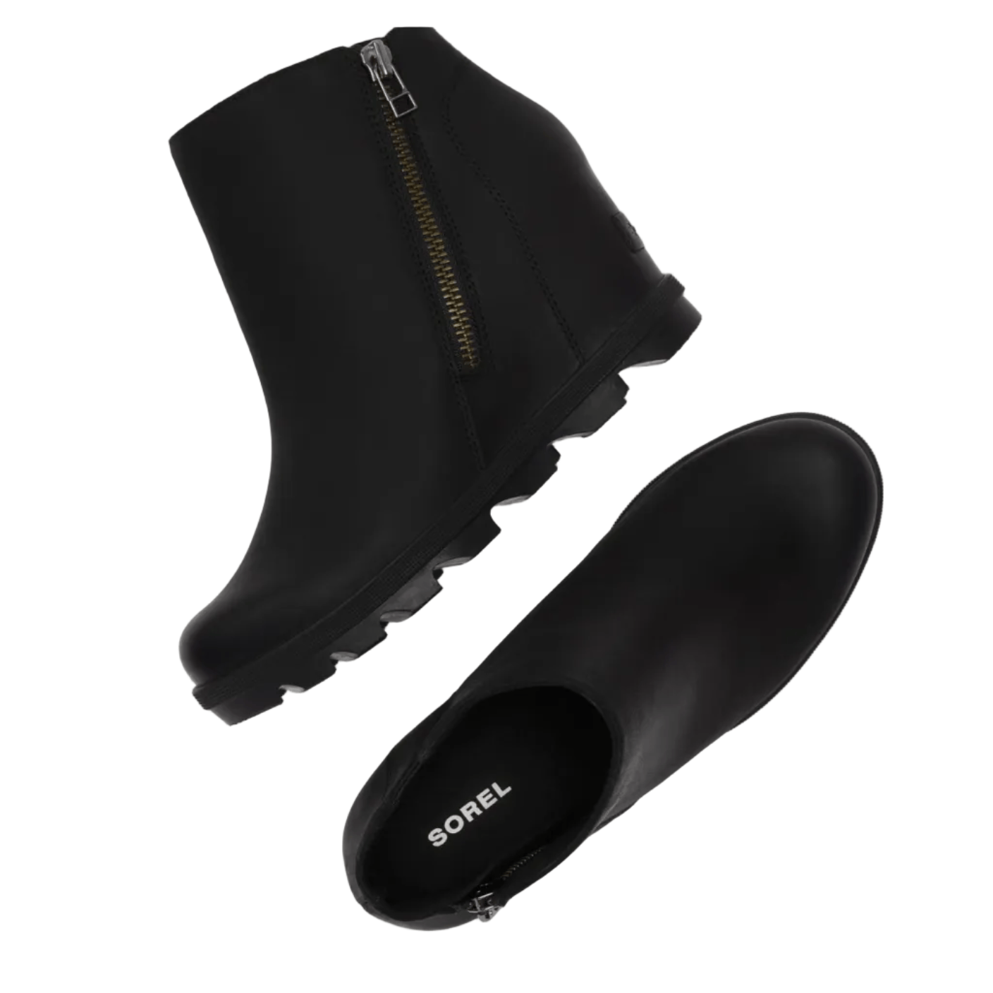 Sorel Women's Footwear > Boots Sorel Women's Joan Rhapsody Zip Wedge Black