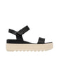 Sorel Cameron™ Flatform Sandal Black, Chalk