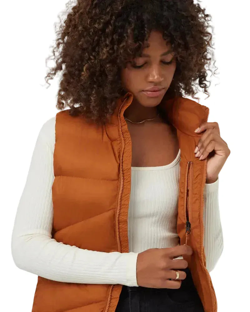 Tentree 152 Tentree Women's Cloud Shell Puffer Vest Toffee