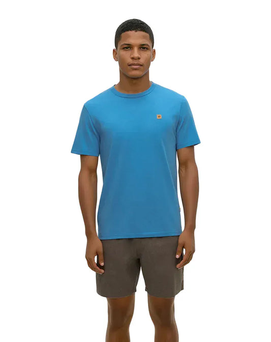 Tentree 505 Tentree Men’s Baker T-Shirt Blue Lagoon Heather