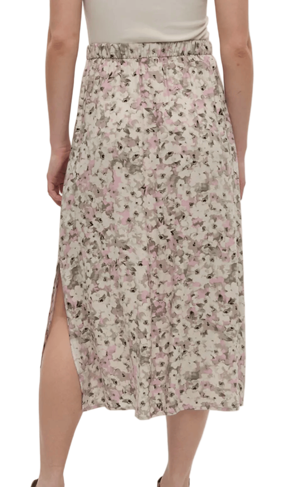 Tentree Women's Apparel > Dresses & Skirts Tentree Women’s Yaletown Skirt Pink Sand/Watercolour Floral