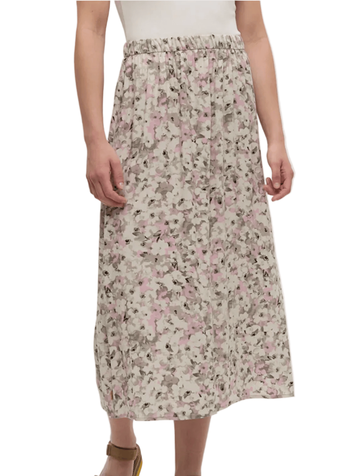 Tentree Women's Apparel > Dresses & Skirts Tentree Women’s Yaletown Skirt Pink Sand/Watercolour Floral