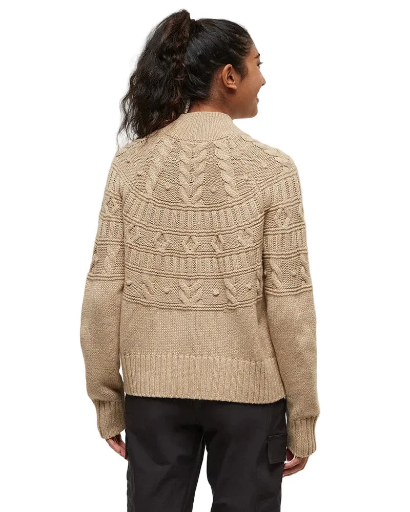 Tentree Women's Apparel > Sweaters Tentree Women's Highline Pom Mock Neck Sweater Birchwood
