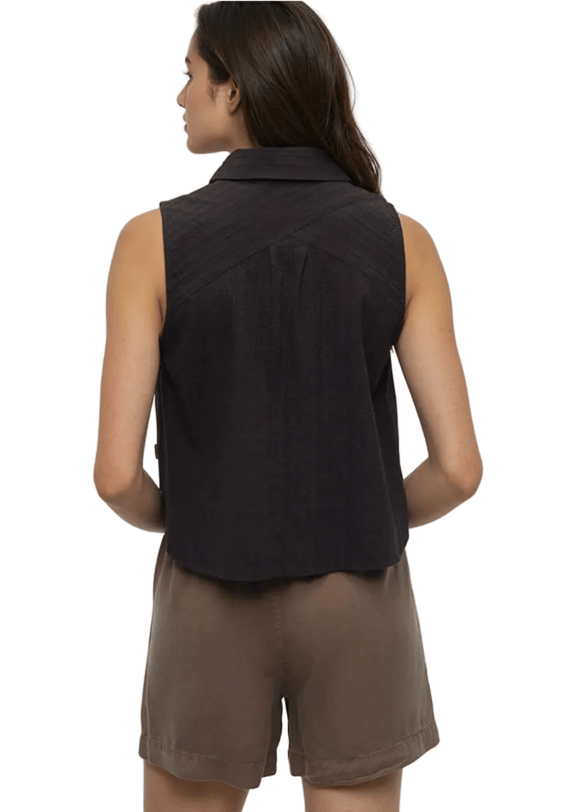 Tentree Women’s Apparel > Tops Tentree Women’s Robins Shirt Meteorite Black