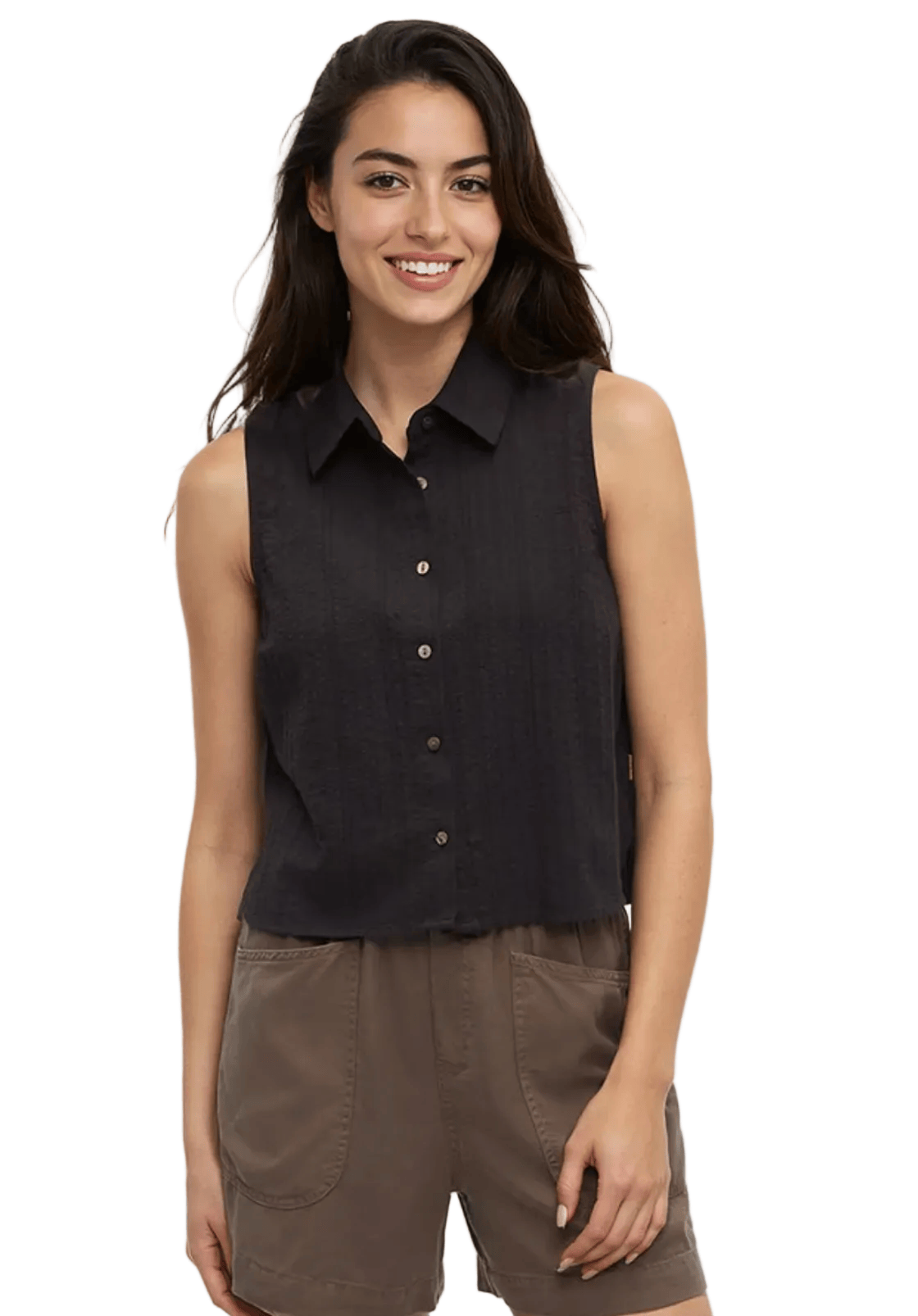 Tentree Women’s Apparel > Tops Tentree Women’s Robins Shirt Meteorite Black