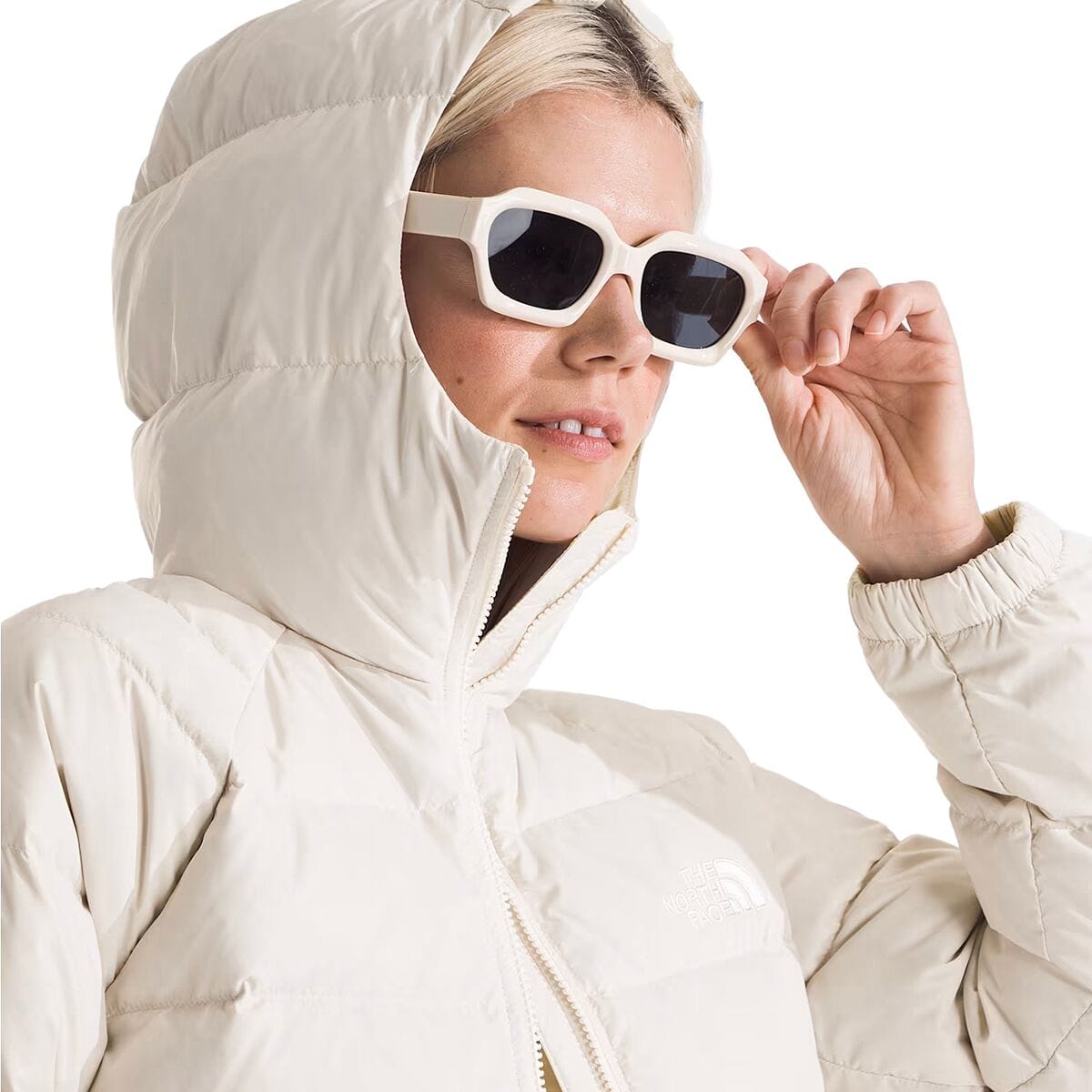 The North Face 152 The North Face Women's Hydrenalite™ Down Hoodie White Dune