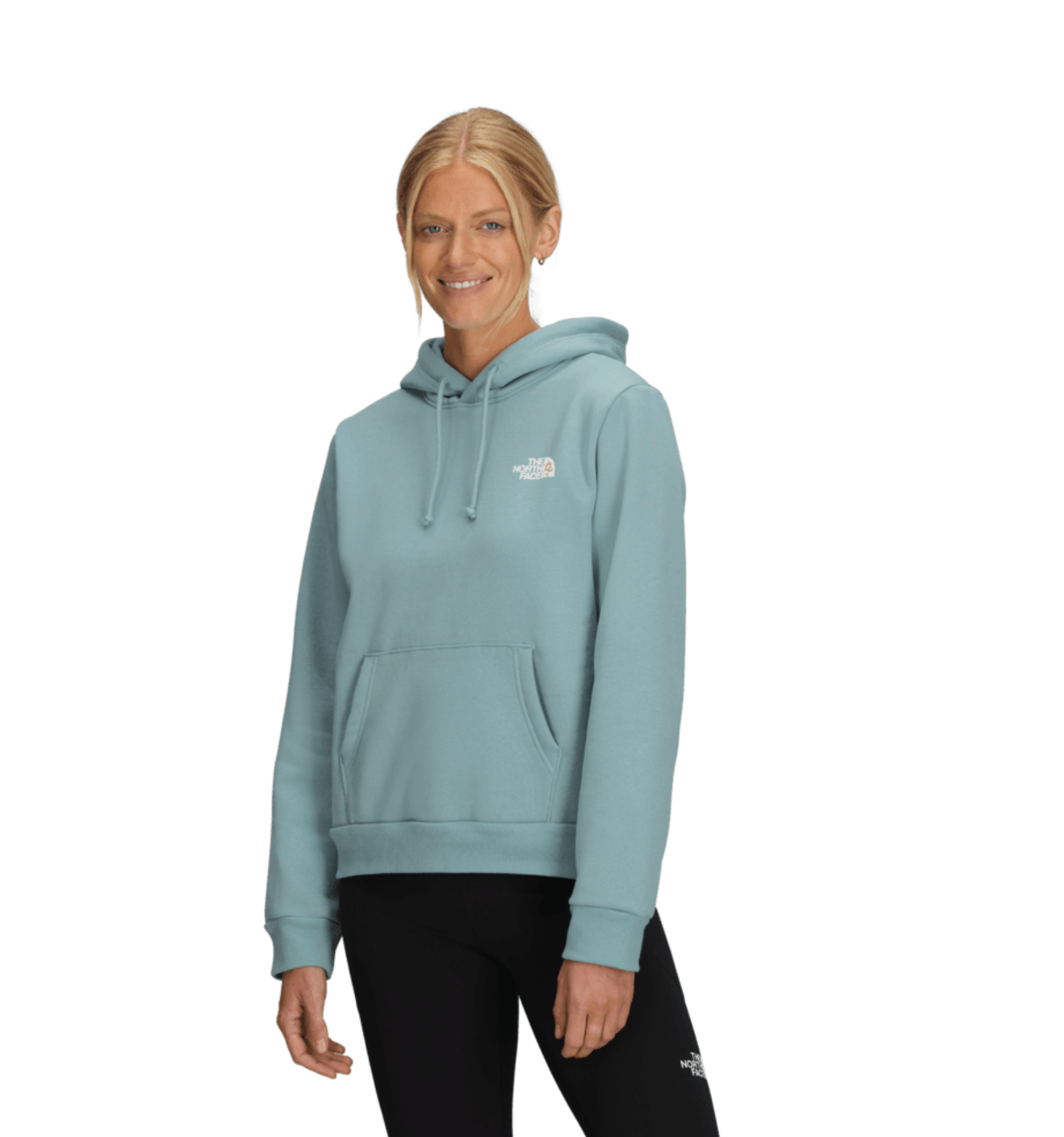 The North Face 175 The North Face Women's Evolution Floral-Cloud Hoodie—Graphic Blue Eclipse