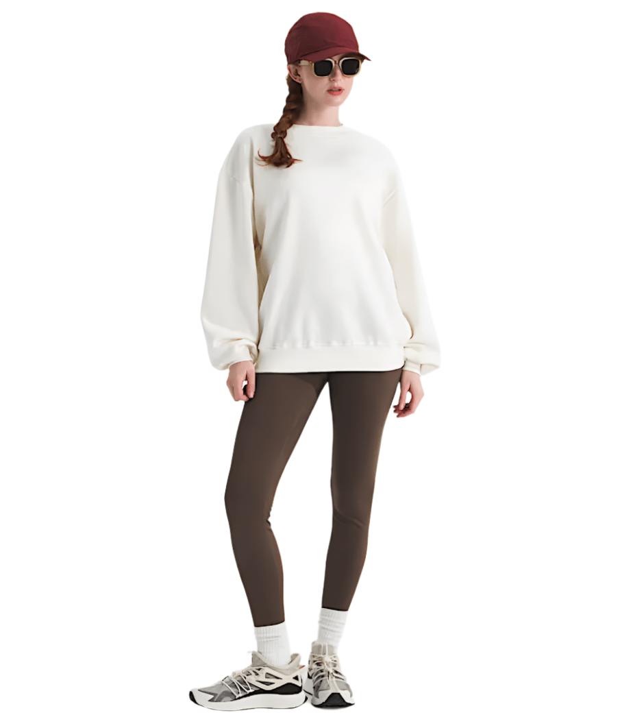 The North Face 175 The North Face Women's Evolution Oversized Crew White Dune